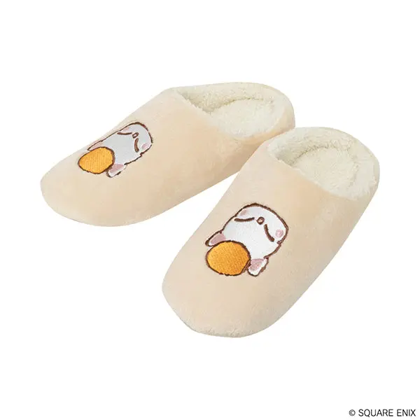 Square Enix Final Fantasy Xiv Fluffy Slippers - Moogle 2