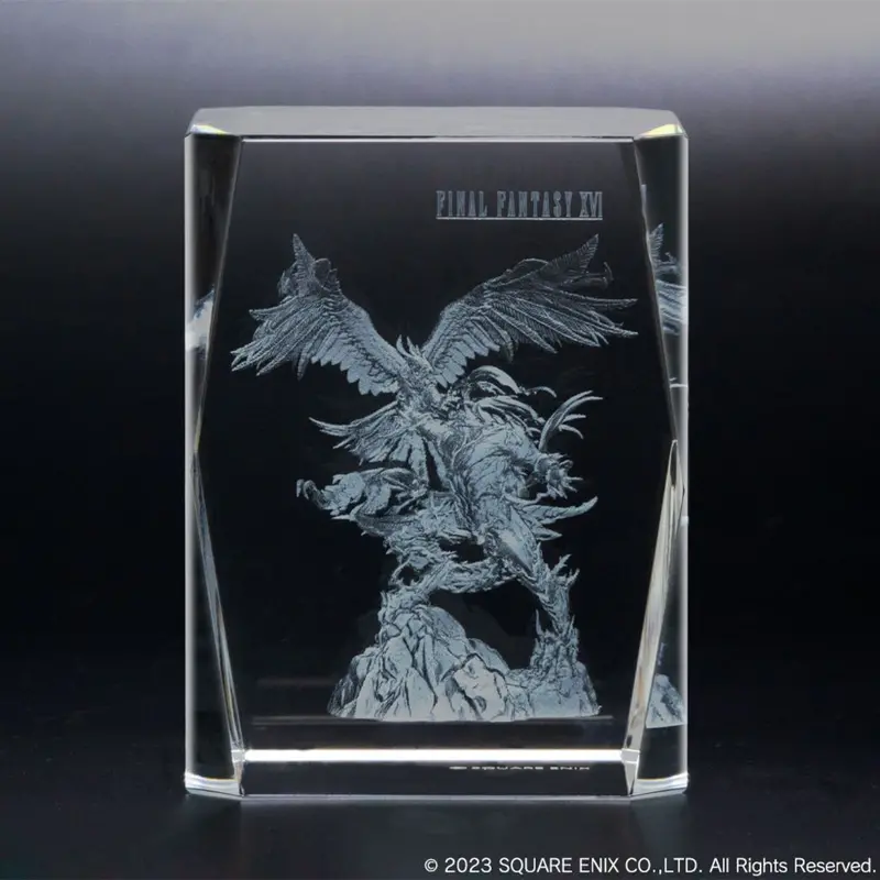 Square Enix Final Fantasy Xvi 3D Crystal Glass - Phoenix & Ifrit 1