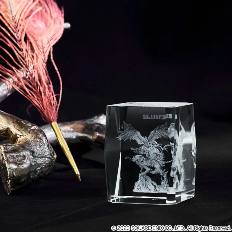 Square Enix Final Fantasy Xvi 3D Crystal Glass - Phoenix & Ifrit 2