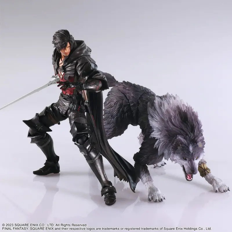 Square Enix Final Fantasy Xvi Bring Arts Action Figure - Clive Rosfield & Torgal 1