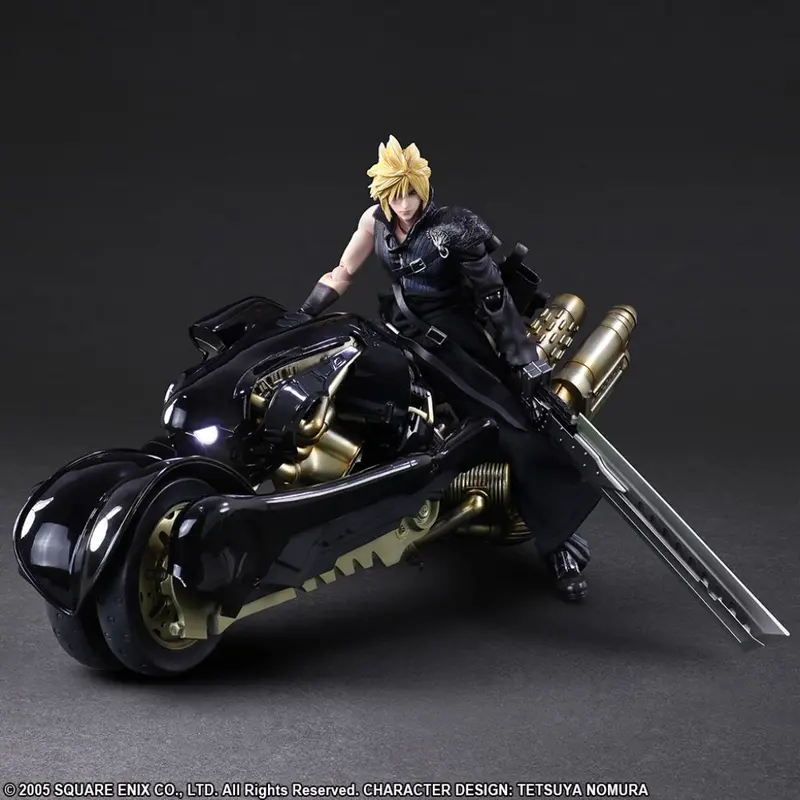Square Enix Play Arts Kai Final Fantasy Vii Advent Children Action Figure - Cloud Strife & Fenrir 1