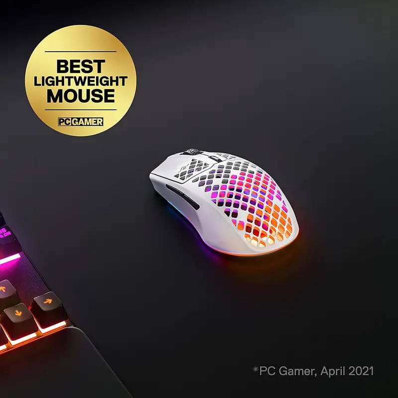 Steelseries Aerox 3 Wireless Ultra Lightweight Gaming Mouse - Snow 2
