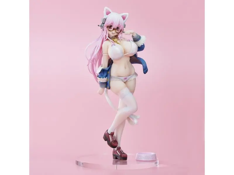 Super Sonico White Cat Ver. Figurine (Reproduction) 1