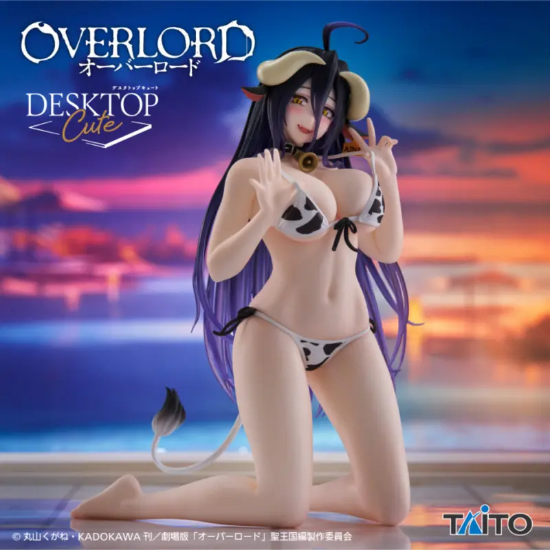Taito Albedo Cow Print Swimwear Ver Overlord Desktop Cute Figure 1