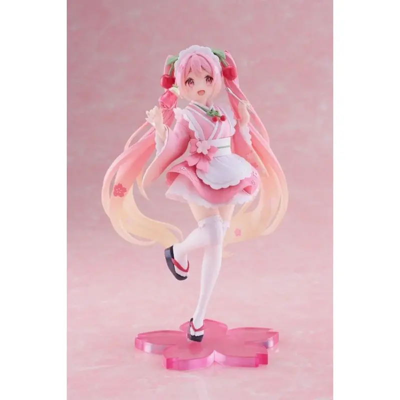 Taito Hatsune Miku Sakura Miku Japanese Style Cafe Ver. Coreful Figure 1
