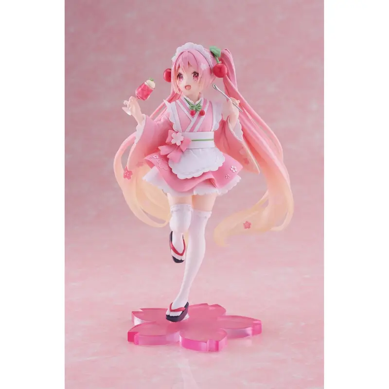 Taito Hatsune Miku Sakura Miku Japanese Style Cafe Ver. Coreful Figure 2