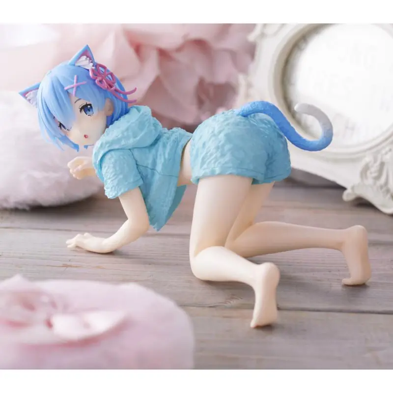 Taito Rem Cat Room Wear Ver Re:Zero Desktop Cute Figure 1
