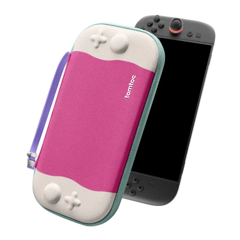 Tomtoc Fancycase-G05 Nintendo Switch 2 Slim Case - Peach 1