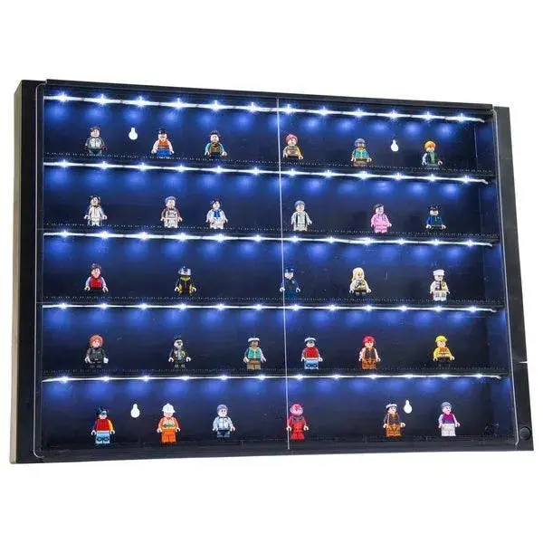 Vitrinekast Voor Minifiguren Met 5 Niveaus En Ledverlichting - Display Case 1