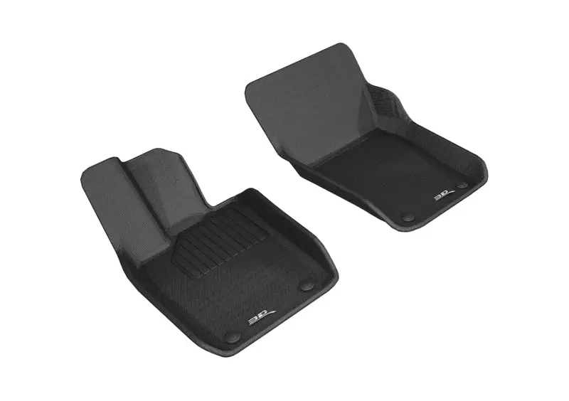 3D Maxpider Kagu-Style All-Weather Floor Mat For 2017–2019 Porsche Panamera – First Row, Black 1