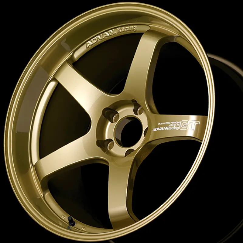 Advan Gt Racing Wheel For Porsche – 18X9.0In, +52Mm Offset, 5X130Mm Pcd, 71.6Mm Bore, Racing Gold Metallic Finish 1