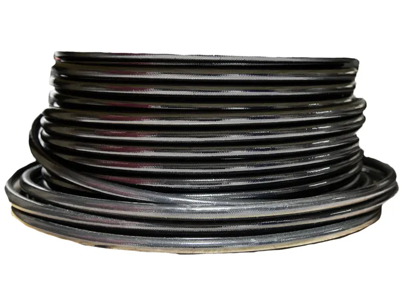 Aeromotive Ptfe Ss Braided Fuel Hose - Black Jacketed - An-12 X 12Ft 1