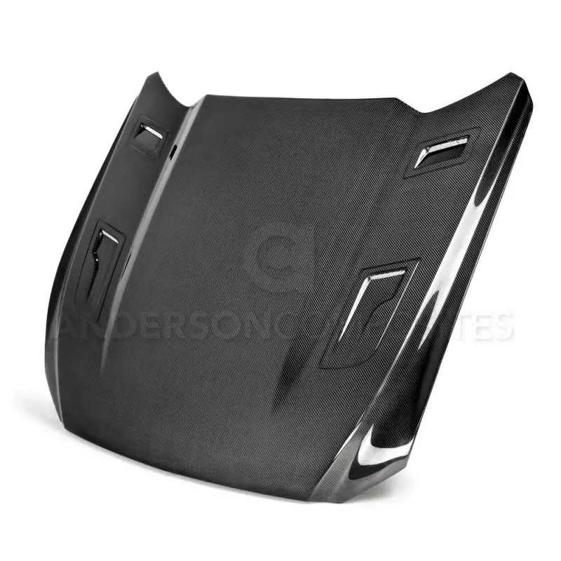 Anderson Composites 15-17 Ford Mustang (Excl. Gt350/Gt350R) Type-G Double Sided Hood 1