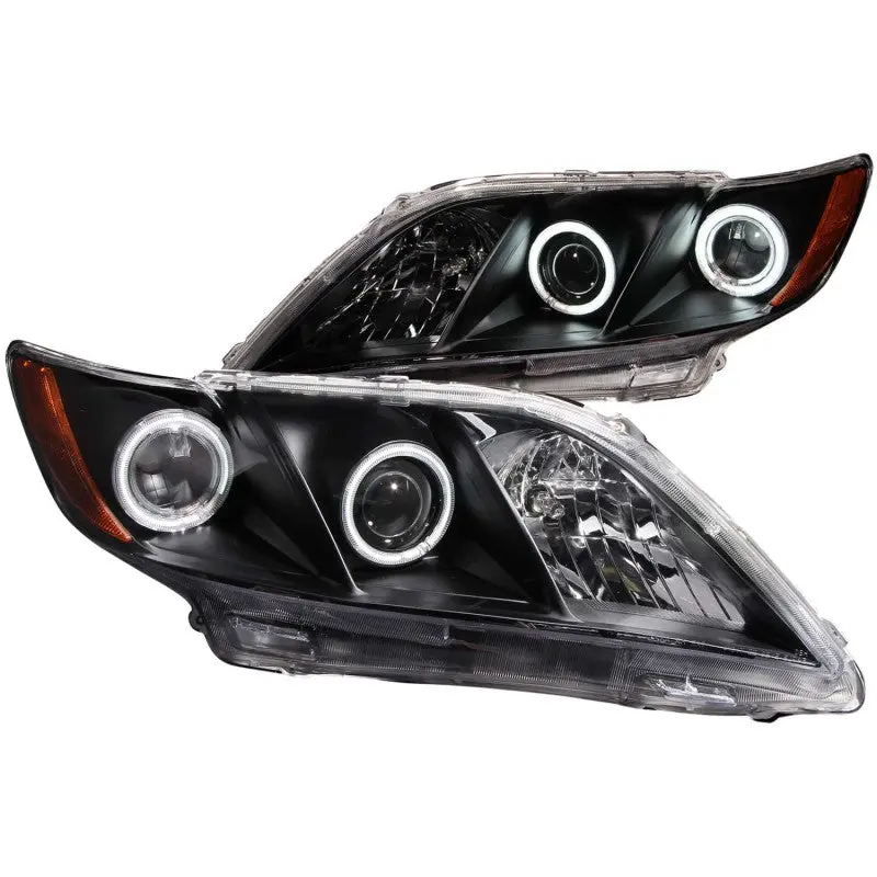 Anzo Black Halo Projector Headlights For 2007–2009 Toyota Camry 1