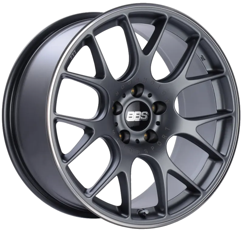 Bbs Ch-R Satin Titanium Wheel – 19X9.5", 5X112Mm, Et35, Polished Rim Protector, Requires 82Mm Pfs/Clip 1