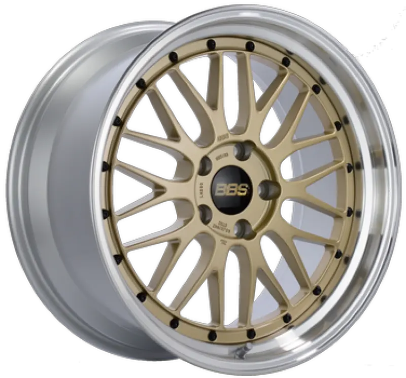 Bbs Lm Forged Wheel – 20×9", 5×120Mm, Et15, Gold Center & Diamond-Cut Lip, 82Mm Hub Bore (Pfs/Clip Required) 1