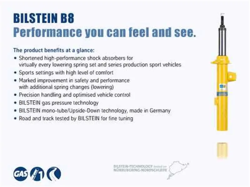 Bilstein B8 5162 Front Monotube Leveling Kit For 2017–2018 Ford F-250/F-350 (2-Inch Lift) 1