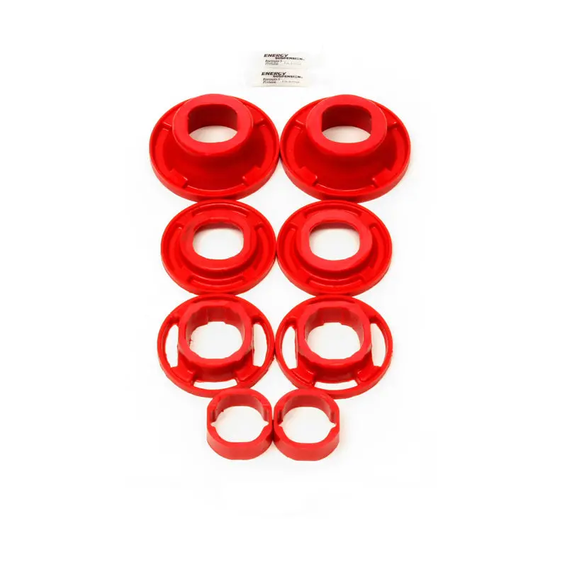 Bmr Polyurethane Rear Cradle Bushing Kit For 2012–2015 Chevrolet Camaro – Street-Focused, Red Inserts 1