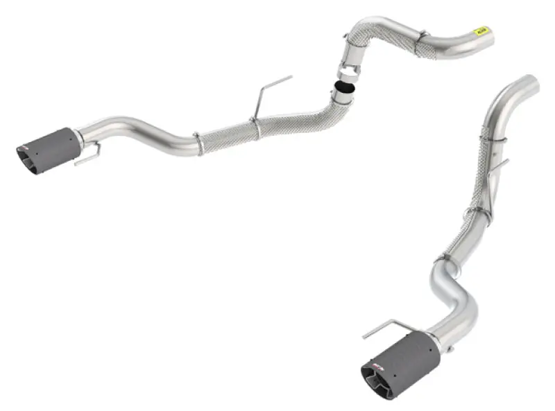 Borla 3-Inch Tailpipe Assembly For 2017 Ford Raptor 3.5L V6 – Rwd Crew Cab, Short/Extended Bed, Carbon Fiber Tips 1