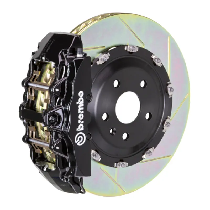 Brembo 11-16 528I Front Gt Bbk 6 Piston Cast 365X34 2Pc Rotor Slotted Type1-Black 1