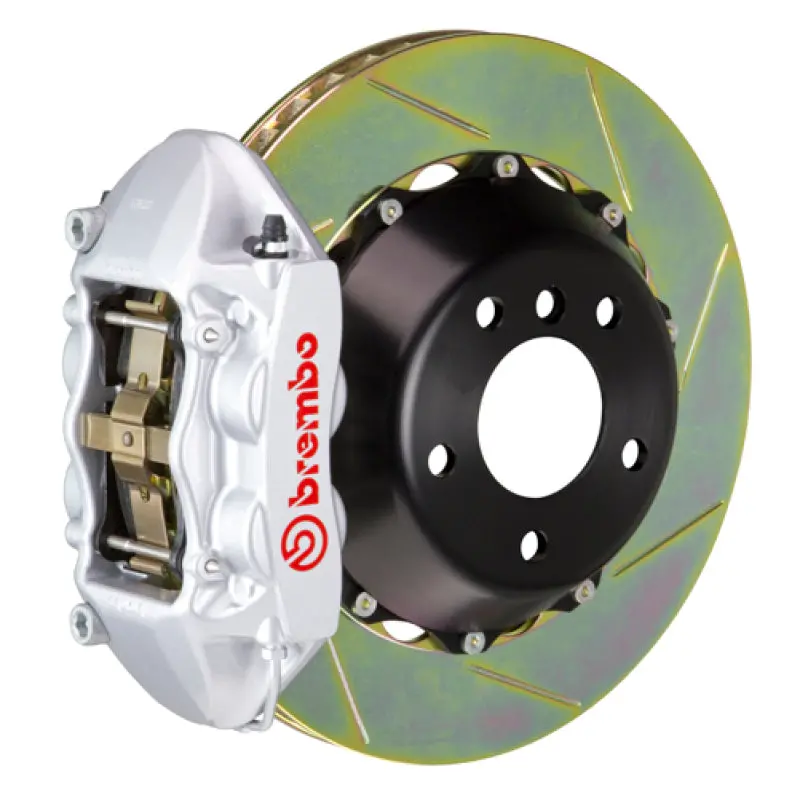 Brembo 23+ Z (Rz34) Rear Gt Bbk 4 Piston Cast 380X28 2Pc Rotor Slotted Type-1-Silver 1