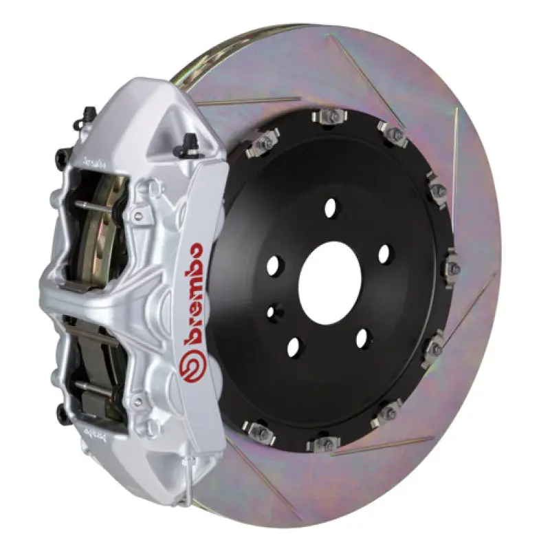 Brembo Front Gt Big Brake Kit For 2003–2009 Range Rover – 6-Piston Calipers, 405X34Mm Slotted 2-Piece Rotors (Type 1, Silver Finish) 1
