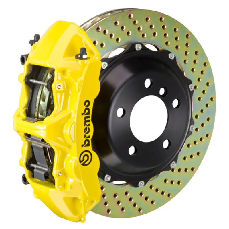 Brembo Gt Big Brake Kit – 2004–2017 Subaru Wrx Sti Front, 6-Piston Calipers, 355×32Mm Drilled 2-Piece Rotors 1