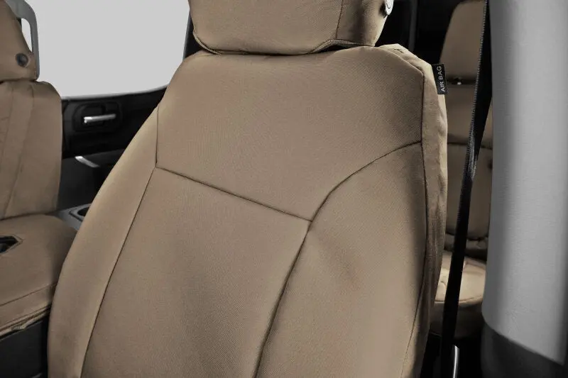 Covercraft Endura Precisionfit Second-Row Seat Covers For 2019–2024 Dodge Ram 1500 – Tan/Tan 1