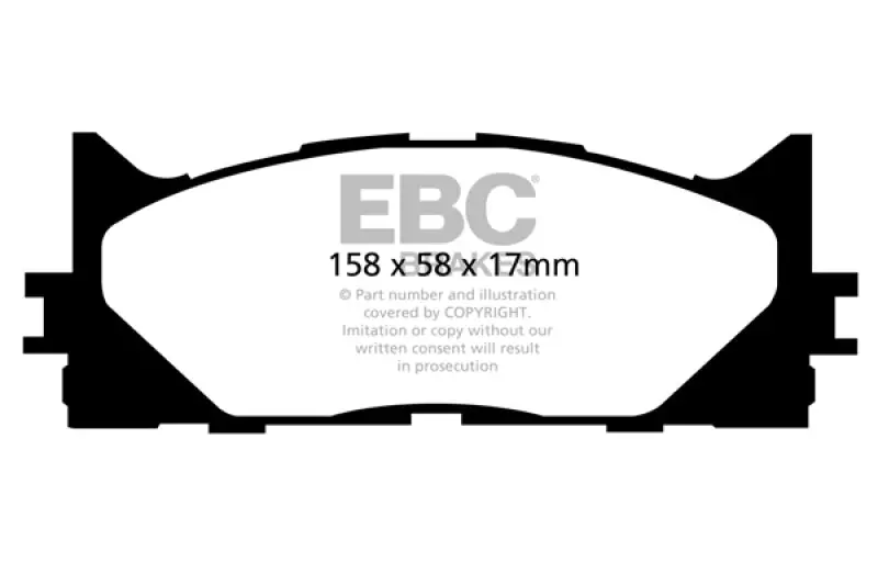 Ebc 13+ Lexus Es300H 2.5 Hybrid Greenstuff Front Brake Pads 1