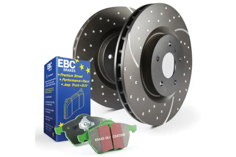 Ebc S3 Premium Brake Kit Featuring Greenstuff Pads And Gd Sport Rotors 1