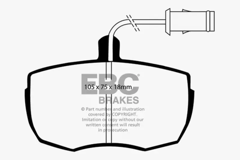 Ebc Ultimax2 Front Brake Pads For 1987–1989 Land Rover Range Rover (3.5L V8) 1