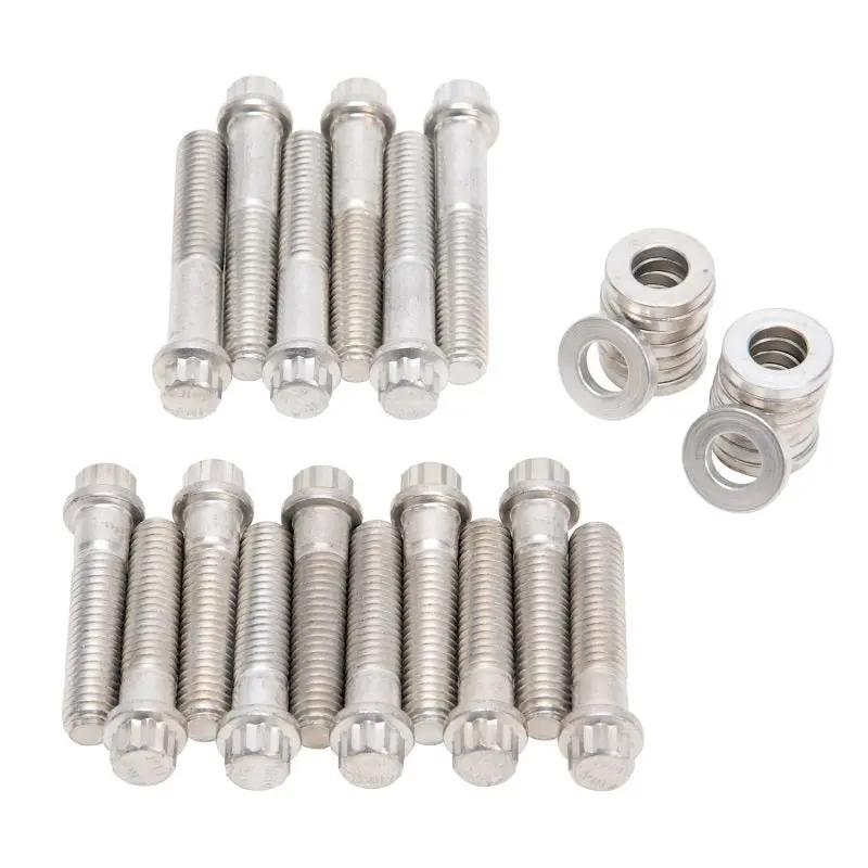 Edelbrock Chrome Intake Manifold Bolt Kit Compatible With Part #2166 1
