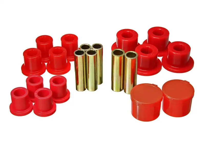 Energy Suspension 98-11 Ford Ranger 2/4Wd Rear Leaf Spring Bushing Set - Red 1