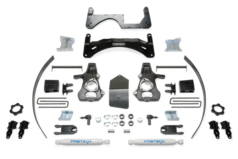 Fabtech 6-Inch Lift System – 2014–2018 Gm C/K1500 Trucks, Includes Forged Steel Ucas & Performance Shocks 1