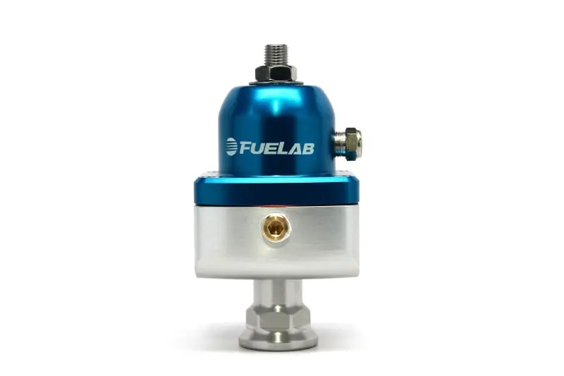 Fuelab Blue Adjustable High-Pressure Fuel Pressure Regulator – 25–65 Psi, -8An Inlet + Dual -8An Outlets 1