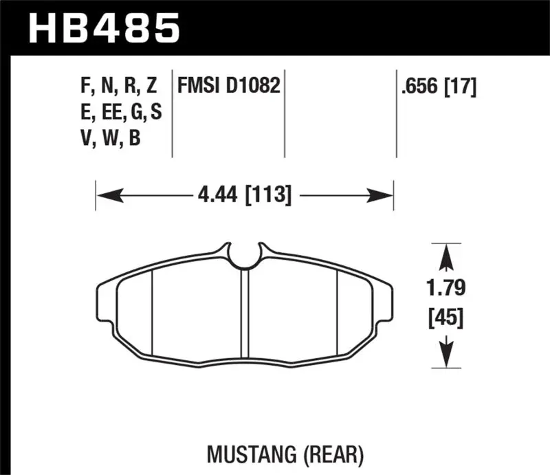 Hawk Performance Dtc-50 Rear Brake Pads For 2005–2014 Ford Mustang 1