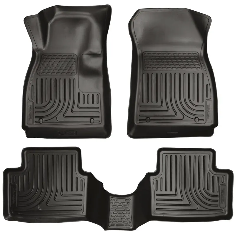 Husky Liners 12-14 Chevrolet Sonic Weatherbeater Black Front & 2Nd Seat Floor Liners 1