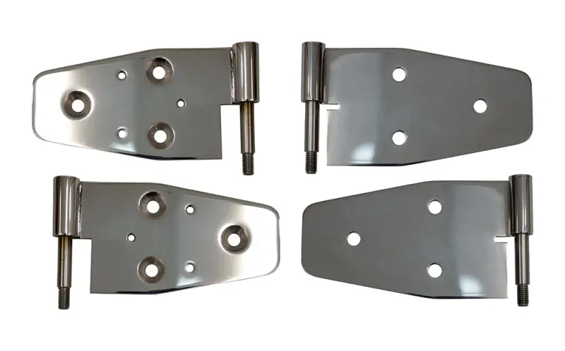 Kentrol Polished Door Hinge Kit – 4-Piece Set For 2003–2006 Jeep Wrangler Tj 1