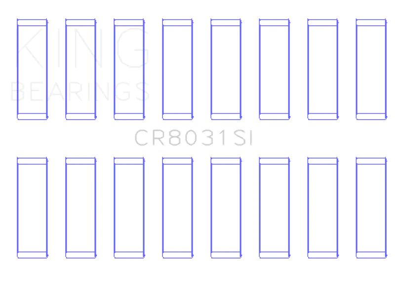 King Engine Bearings Chrysler Jeep V8 287 4.7L (Od+.002In) (Size +0.25Mm) Connecting Rod Bearing Set 1