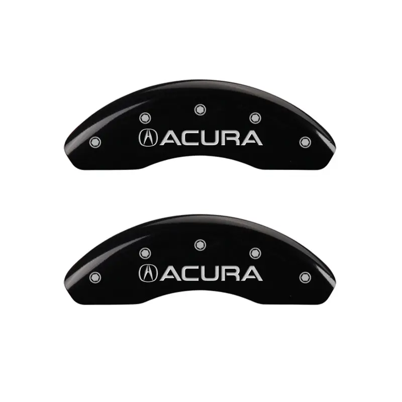 Mgp Engraved 4-Piston Caliper Covers: Front Acura Nsx & Rear Black W/ Silver Accent 1