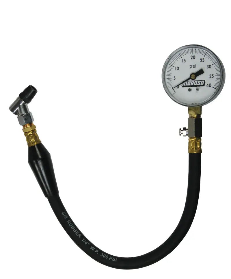 Moroso Precision Tire Pressure Gauge – 0–40 Psi, 2.625-Inch Dial, ±2% Accuracy 1