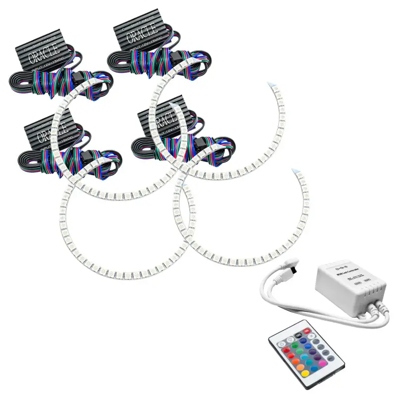 Oracle Colorshift Halo Lighting Kit For 2005–2010 Chrysler 300 Base & Touring Models With Simple Controller (Warranty Included) 1