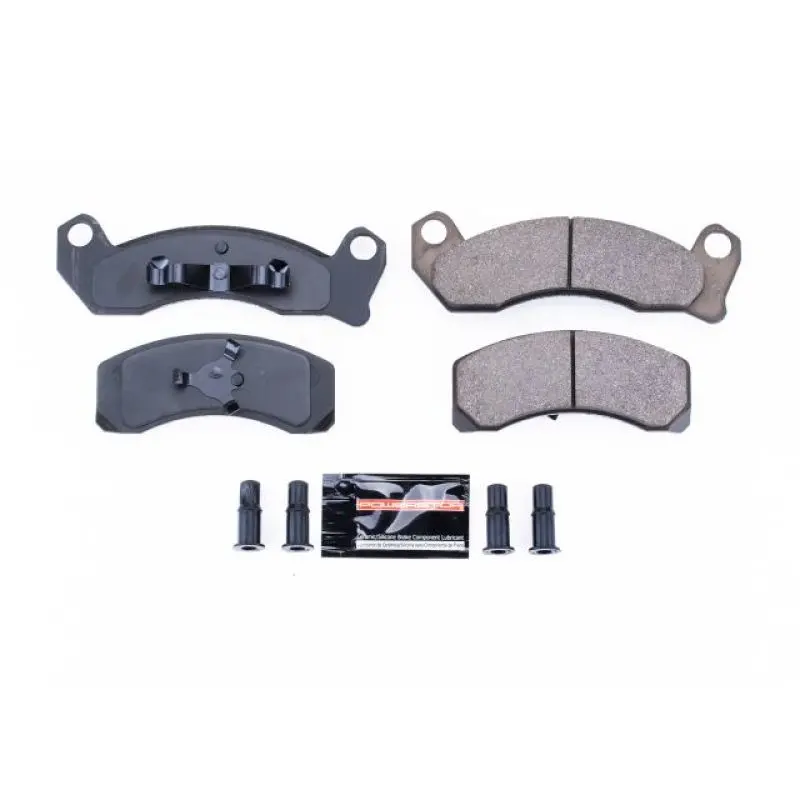 Power Stop Z23 Evolution Sport Brake Pads With Hardware – Front Set For 1987–1989 Ford Country Squire 1