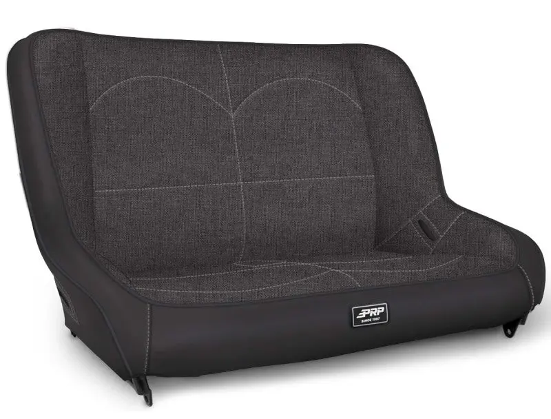 Prp Low-Back Rear Bench Seat For Jeep Tj, Lj & Jk Models – Grey Fabric 1