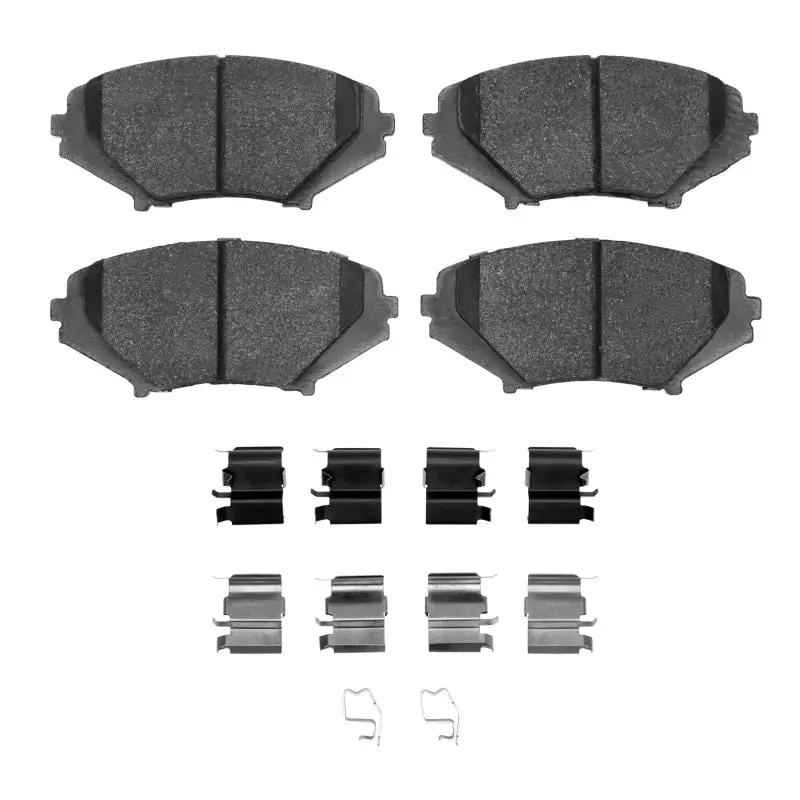 R1 Semi-Metallic Front Brake Pad & Hardware Kit For 2004–2011 Mazda Rx-8 1