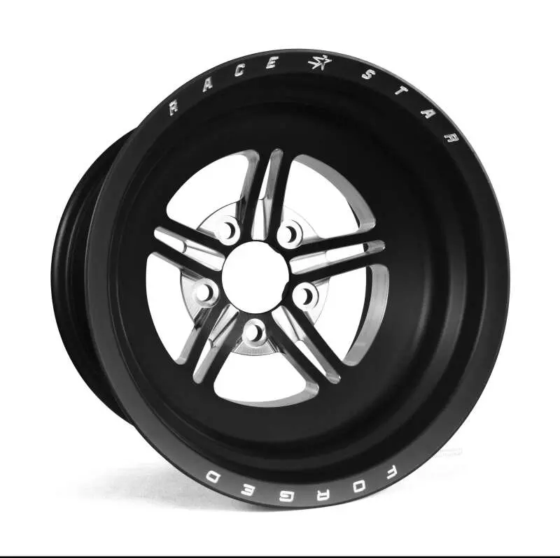 Race Star 63 Pro Forged 15X14 Nbl Sportsman 5X5.00 Bc / 2.00 Bs Wheel - Black Anodized/Machined 1