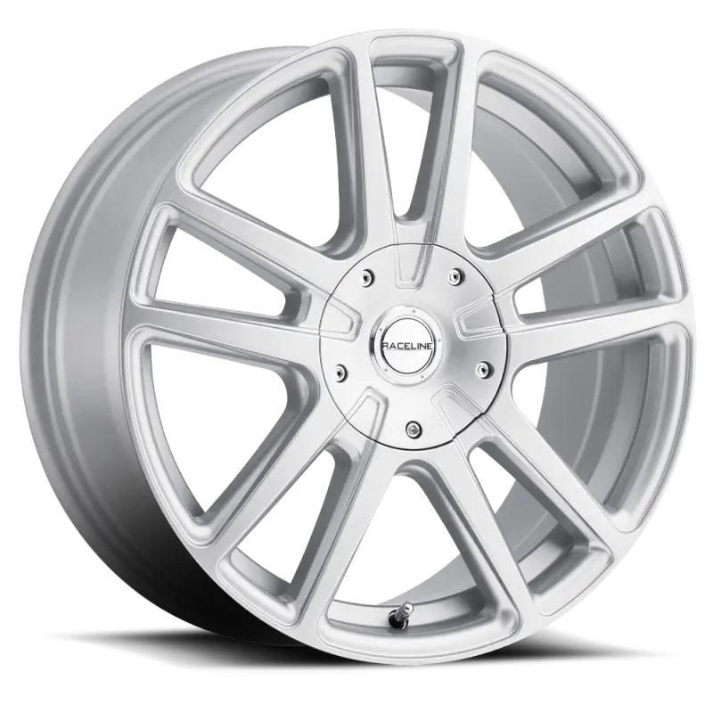Raceline Encore 145S Alloy Wheel – 16×7, Dual 5×100 / 5×114.3 Bolt Pattern, 40Mm Offset, 72.62Mm Hub Bore, Gloss Silver 1