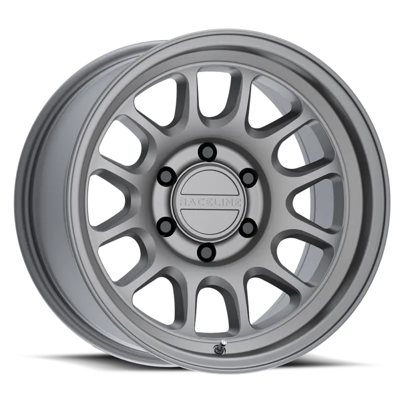Raceline Rogue Titanium Wheel: 17X9In, 8X165.1Mm Bolt Pattern, -12Mm Offset, 130.81Mm Center Bore 1