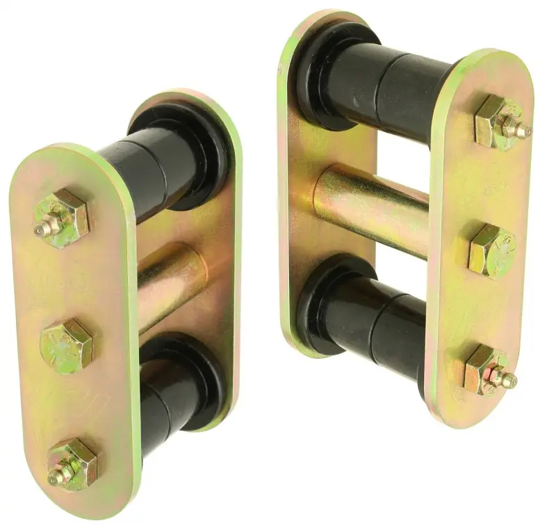 Rockjock Heavy-Duty Front Leaf Spring Shackles For Yj Jeeps – Urethane Bushings & Greasable Hd Bolts (Pair) 1