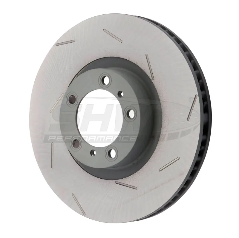 Shw Slotted Monobloc Brake Rotor For 2017–2020 Porsche Panamera 4S (18" Wheels) – Right Front, Part #971615302L 1